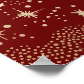 Starry Night Sky Celestial Wedding Welcome Sign Poster (Ecke)