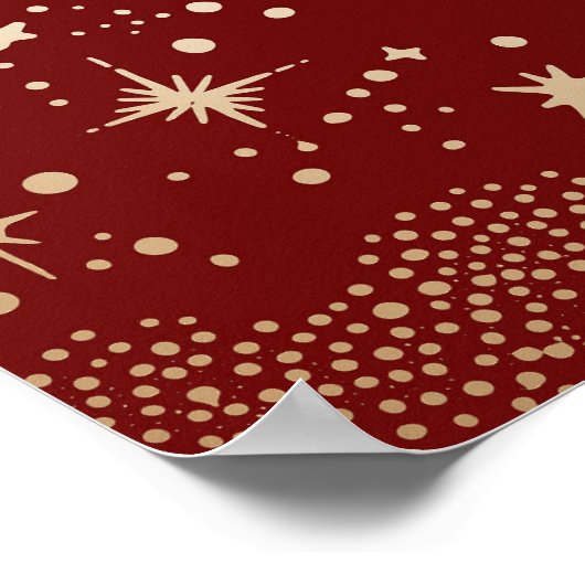 Starry Night Sky Celestial Wedding Welcome Sign Poster (Ecke)