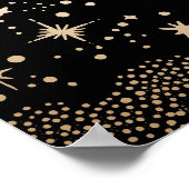 Starry Night Sky Celestial Wedding Welcome Sign Poster (Ecke)