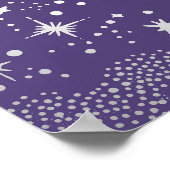 Starry Night Sky Celestial Wedding Welcome Sign Poster (Ecke)