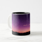 Starry Night Sky Coffee Tasse (Vorderseite Links)