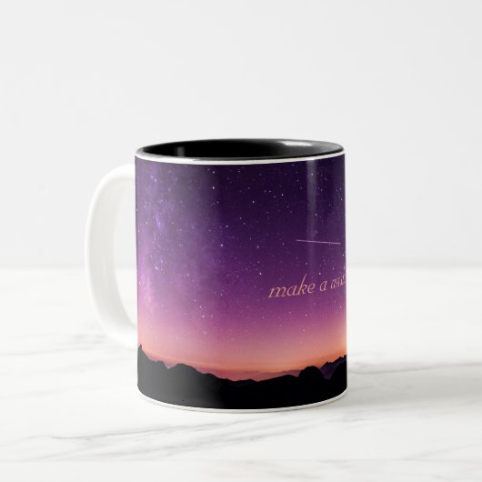 Starry Night Sky Coffee Tasse (Vorderseite Links)