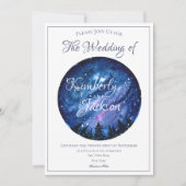 Starry Night Sky Einladung (Vorderseite)