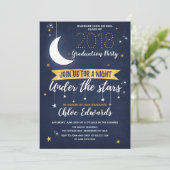 Starry Night Sky Einladung für jede Veranstaltung (Stehend Vorderseite)