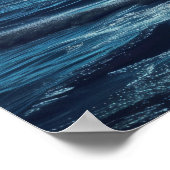 Starry Night Sky Full Moon Sea - The Restaurant Poster (Ecke)