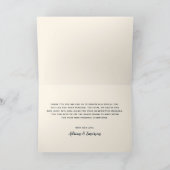 Starry Night Sky Galaxy Mountain Script Hochzeit Dankeskarte (Innenseite)