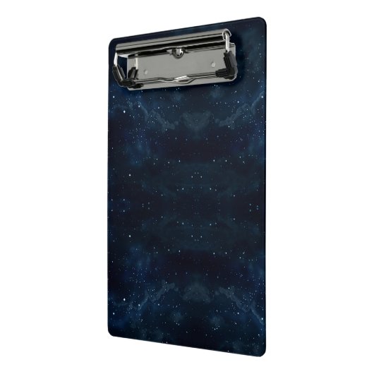 Starry Night Sky , Galaxy Space Celestial Mini Klemmbrett (Gewinkelt2)