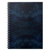 Starry Night Sky , Galaxy Space Celestial Notizblock (Vorderseite)