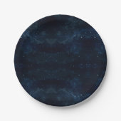 Starry Night Sky , Galaxy Space Celestial Pappteller (Vorderseite)