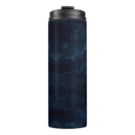 Starry Night Sky , Galaxy Space Celestial Thermosbecher (Vorderseite)