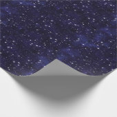 Starry Night Sky Grid Geschenkpapier (Ecke)