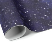 Starry Night Sky Grid Geschenkpapier (Rolleneckpunkt)