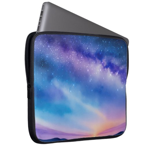 Starry Night Sky Laptopschutzhülle (Vorne Rechts)