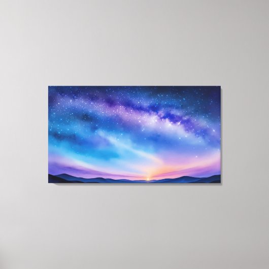 Starry Night Sky Leinwanddruck (Vorderseite)