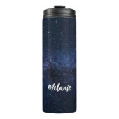 Starry Night Sky Milky Way Galaxy Thermosbecher (Vorderseite)