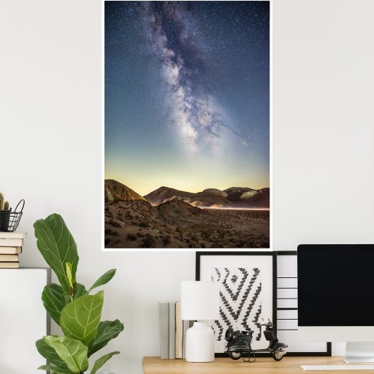 Starry Night Sky Milky Way Poster (Heimbüro)