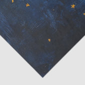 Starry Night Sky mit Crescent Moon Decoupage Seidenpapier (Ausschnitt)