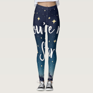 Starry Night Sky mit "You're My Star" in White Leggings