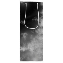 Starry Night Sky Monochrome Graue Geburtstagsgesch Geschenktüte Für Weinflaschen
