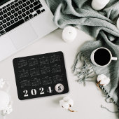 Starry Night Sky Moon Mit Monogramm 2024 Kalender Mousepad