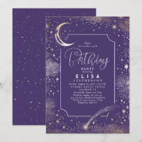 Starry Night Sky Moon Mystical Celestiday