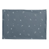 Starry Night Sky Moon & Stars Throw Kissen Kissenbezug (Rückseite)