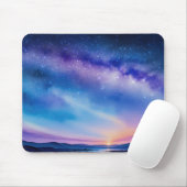 Starry Night Sky Mousepad (Mit Mouse)
