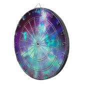 Starry Night Sky Neon Lights Dartboard Dartscheibe (Vorderseite rechts)