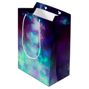 Starry Night Sky Neon Lights Geburtstagsgeschenkta Mittlere Geschenktüte