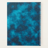 Starry Night Sky Personalisiert Blue 2024 Planer (Rückseite)
