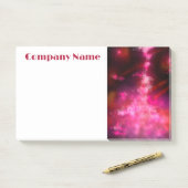 Starry Night Sky Pink Post-it Klebezettel (Auf Schreibtisch)