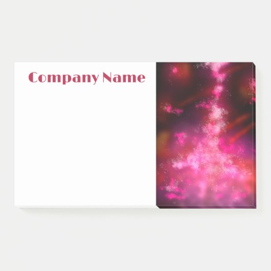 Starry Night Sky Pink Post-it Klebezettel (Vorderseite)