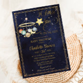 Starry Night Sky Planets Little Star Baby Dusche Einladung