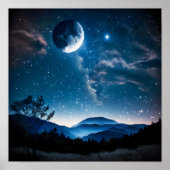 Starry Night Sky Poster (Vorne)