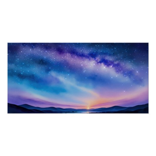 Starry Night Sky Poster (Vorderseite)