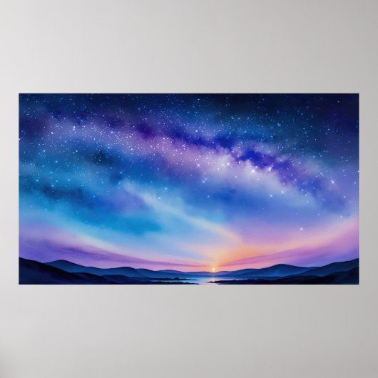 Starry Night Sky Poster (Vorne)