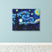 Starry Night Sky Premium Wrapper Canvas Wall Art Leinwanddruck (Insitu (Holzboden))