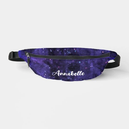 Starry Night Sky Sparkling Celestial Bauchtasche (Vorderseite)