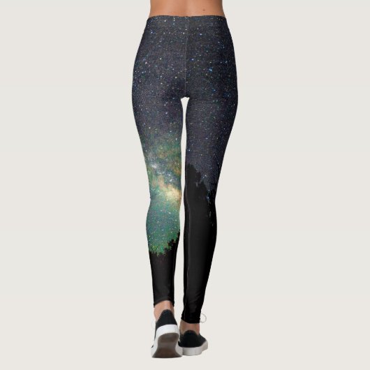 Starry Night Sky & Trees Leggings (Rückseite)