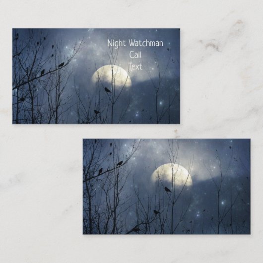 Starry Night Sky Visitenkarte (Vorne/Hinten)