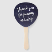 Starry Night Sky Wedding Fächer (Rückseite)