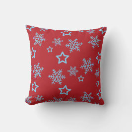 Starry Night Snowfall Pillow Kissen