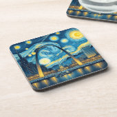 Starry Night St. Louis Missouri Getränkeuntersetzer (Linke Seite)