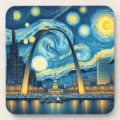 Starry Night St. Louis Missouri Getränkeuntersetzer (Vorderseite)