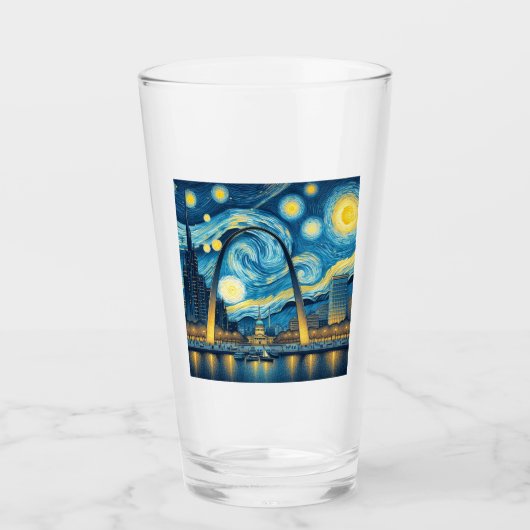 Starry Night St. Louis Missouri Glas (Vorderseite)