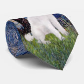 Starry Night - Standard Poodle (W) Krawatte (Gerollt)