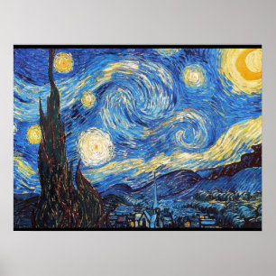 Starry Night Starry Night Abstrakt Sky Poster