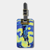 Starry Night Statue of Liberty New York Gepäckanhänger (Vorderseite vertikal)