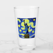 Starry Night Statue of Liberty New York Glas (Vorderseite)