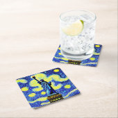 Starry Night Statue of Liberty New York Rechteckiger Pappuntersetzer (Vor Ort)